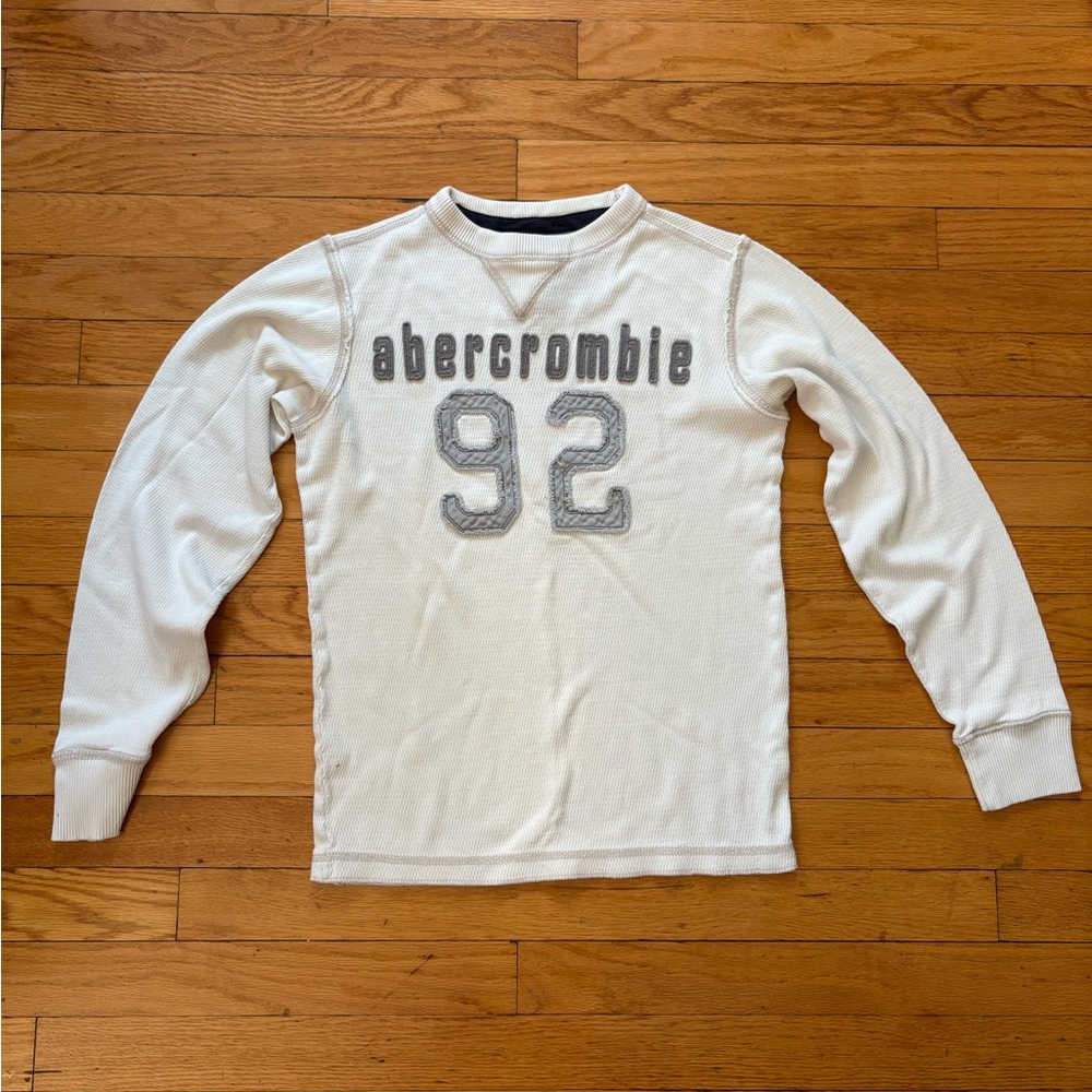 Abercrombie & Fitch 1892 Kids White Long Sleeve Sweater